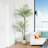 Amarillo 84" Faux Palm Plants with Oval White Planter, Pre Potted Fake Greenry Palm Tree for Home Decor-1780762088
