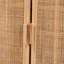 2 tablettes intérieures avec porte et armoire de rangement en rotin naturel H 31,13 po x l 23,95 po x P 17,87 po Daniel