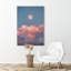 «Pink Cloudy Sky Moon» sur toile-99543039