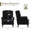 Fauteuil à oreilles Mid-Century moderne avec revêtement en microfibre-1873596911