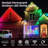 Smart Permanent Outdoor Lights, 150ft with 108 LED RGB String Lights, IP67 Waterproof Eaves Light