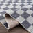 Brunetti Checkered Machine Woven Polyester Area Rug in Blue-1582761859