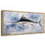 «Blue Marlin Fish Splash Coastal Nautical», impression sur toile encadrée-126313647-126313650