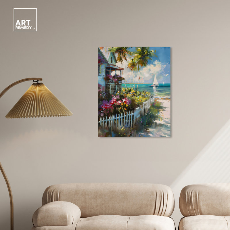 Maison de plage locale, Toile tendue, H 30 po x l 24 po