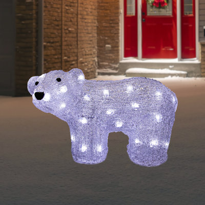 Décoration de Noël 13,5 po en acrylique de qualité commerciale