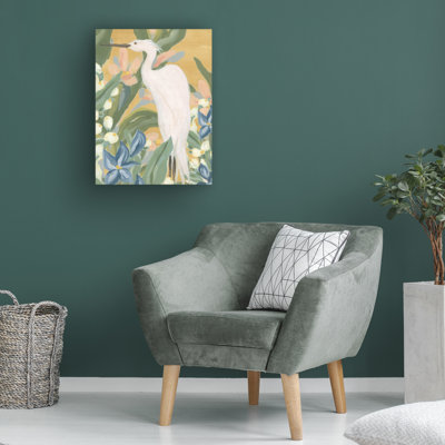 «Aigrette florale I» sur un cadre