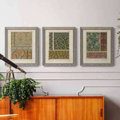 Nouveau Decorative VII - 3 Piece Picture Frame Painting Set on Canvas