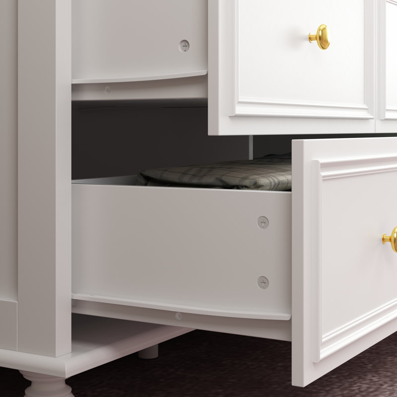 Commode double 9 tiroirs, Blanc
