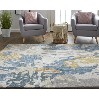 Hand Tufted Wool Abstract Indoor Rug