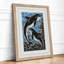 Leaping Whales Coastal - Framed Print-3119532-3119520