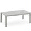 Table basse rectangulaire en aluminium avec plateau à lattes 43 po Halima