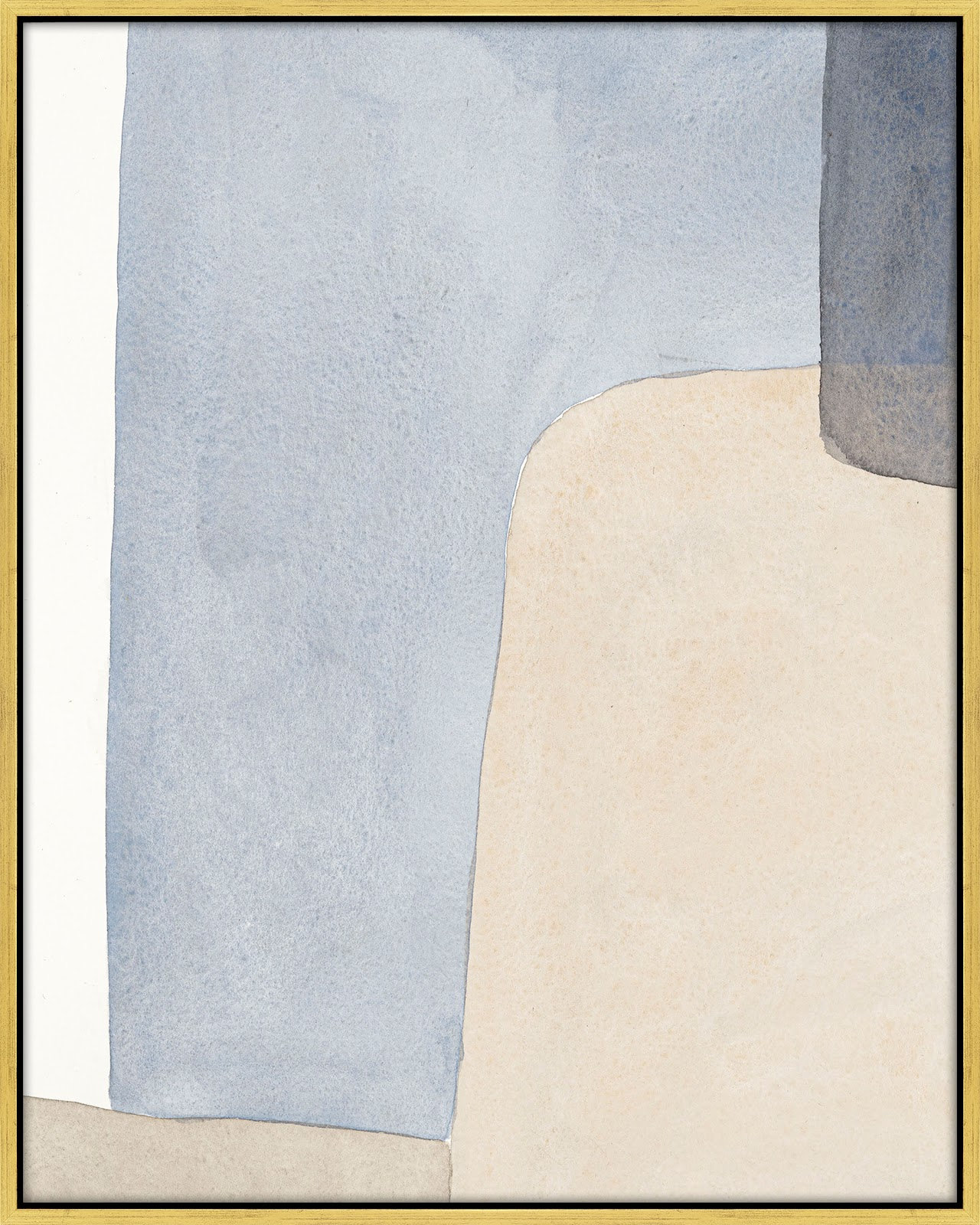 Dreamy Hues Painting by Julia Balfour, 20" H x 16" W x 1.4" D, Gold Framed Canvas