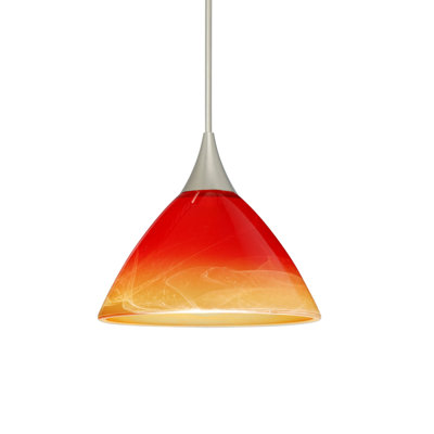 Luminaire suspendu conique à 1 lumière Pownal