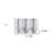 Silver Heavy Duty Plastic Three Chamber Wall Mount Soap Dispenser