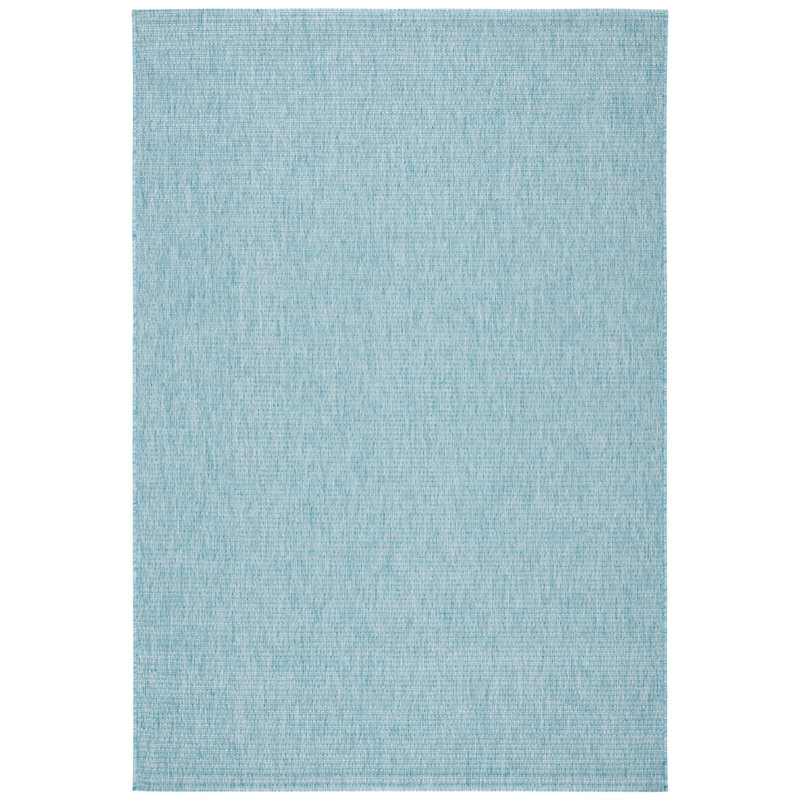 Alexondra Performance Solid Color Indoor/Outdoor Area Rug, Rectangle 9' x 12'