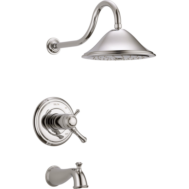 Cassidy™ Thermostatic Tub and Shower Faucet, Polished Nickel
