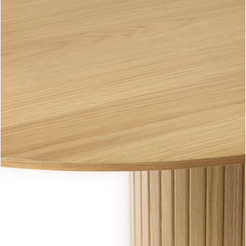 Iris Oak Oval Dining Table, Natural Oak