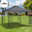 Gazebo Replacement Canopy, 2 Cover, Dark Grey, Outdoor Ventilation 2, Resistance