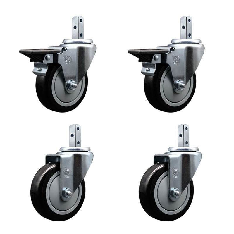 Polyurethane Casters, Black