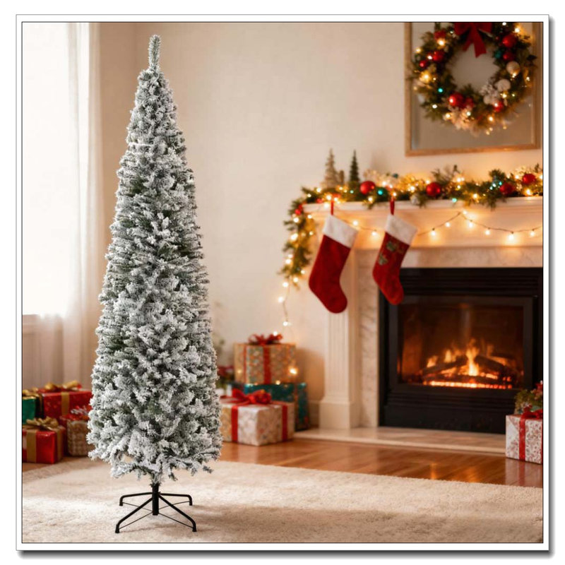 Arbre de Noël artificiel enneigé 9 pi