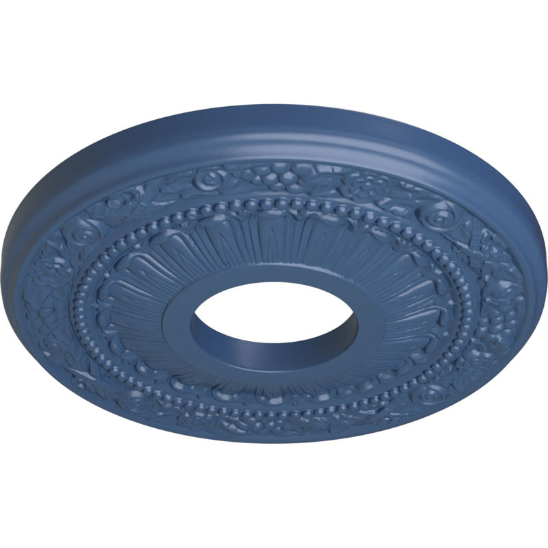Médaillon de plafond H 12,125 po x l 12,125 po x P 0,875 po Nadia, Americana