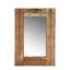 Miroir de plancher en bois brun 28 po Profondeur, hauteur 40, largeur 1 exquise l 0,9 po x P 27,34 po H 40,29 po