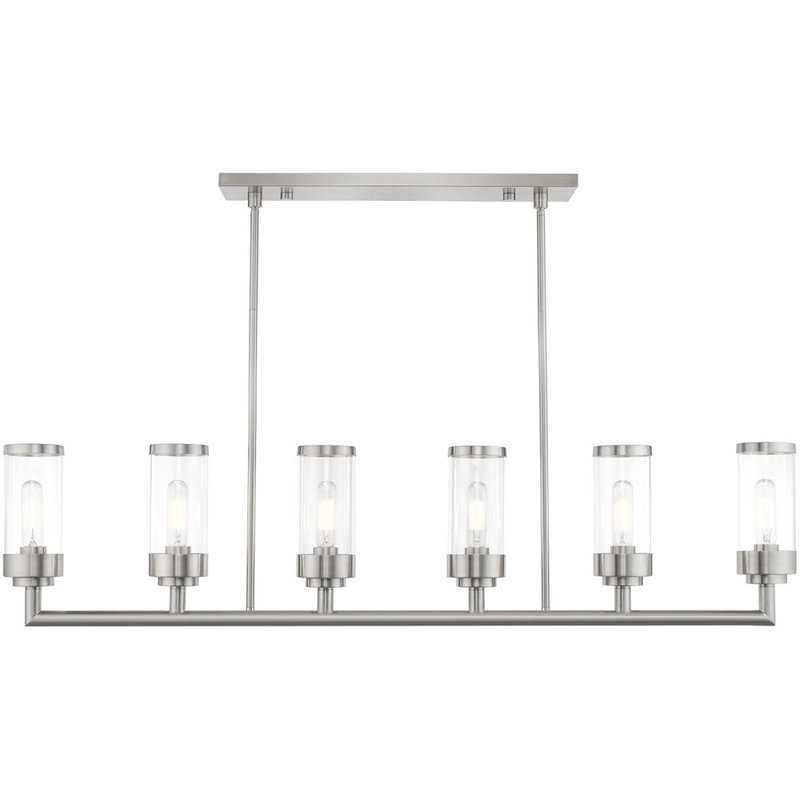 Lustre classique pour îlot de cuisine à 6 lumières Joonwon