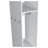 Black 3-Shelf Wardrobe With Mirror And Open Storage-619435853
