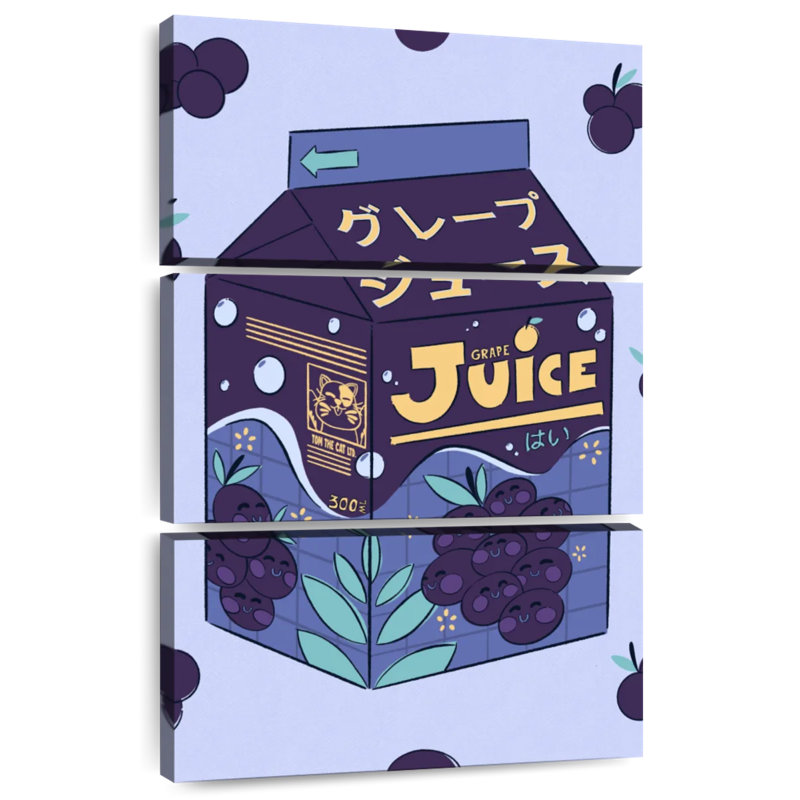 Yarlin Grape Juice Box, 57" H x 36" W