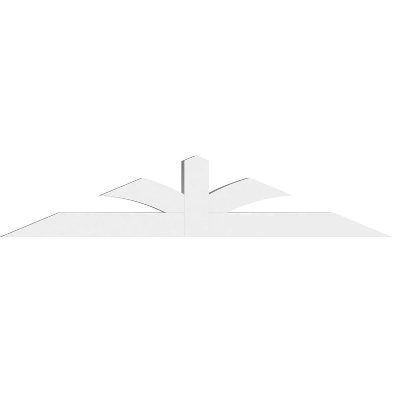 Support pour pignon en PVC de qualité architecturale Richland, H 20 po x l 96 po (pas 5/12), P 6 po x F 6 po