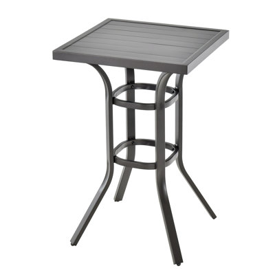 Arieonna Square Outdoor Bar Table Yes , 24 " W 24 " D