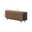 Retro Style Black Walnut Entrance Cabinet Solid Wood Accent Chest
