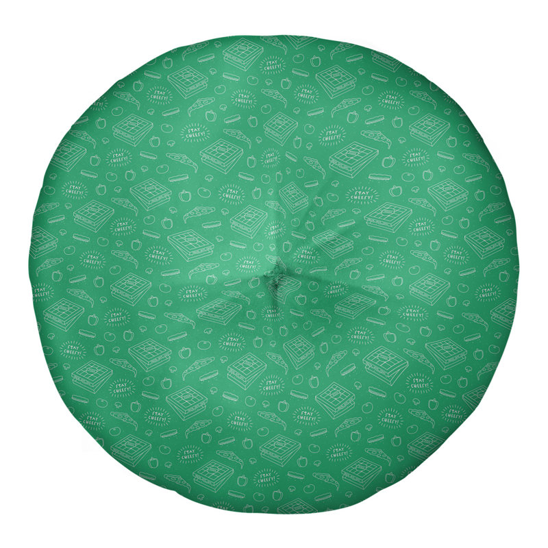 Coussin de sol Katelyn Elizabeth, 30 po x 30 po, Vert jade