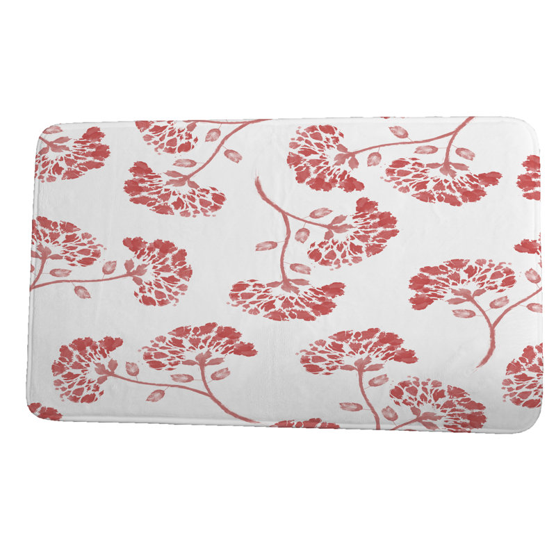 Lower Shockerwick Non-Slip Bath Mat, 21" W x 34" L, Coral