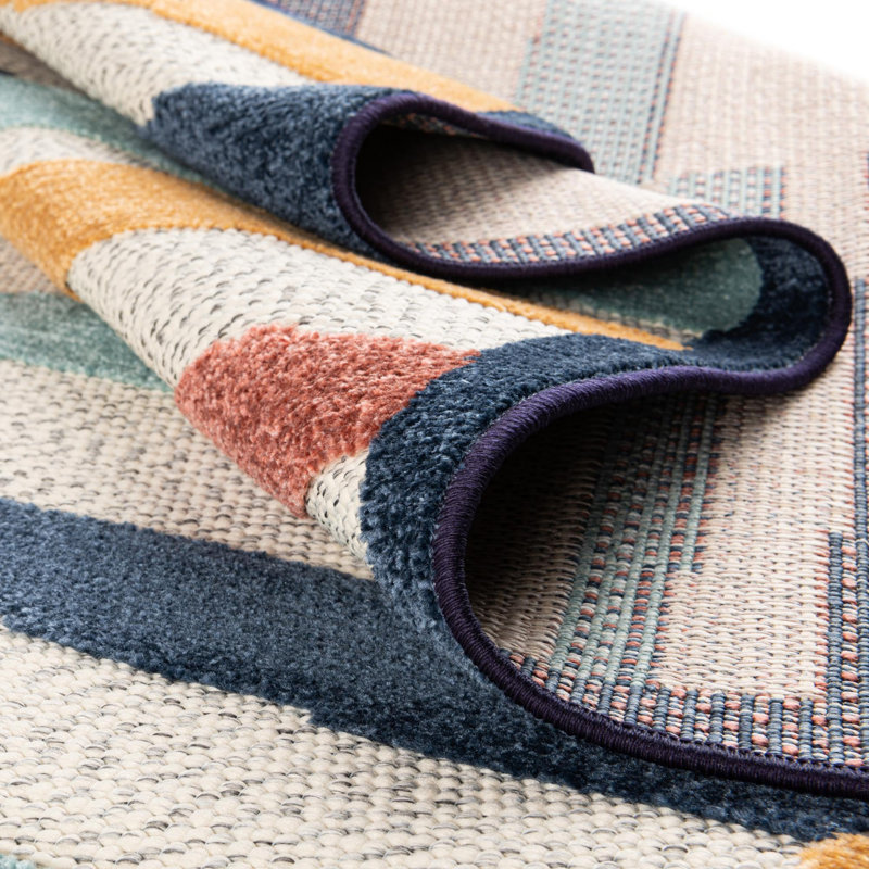 Berberia Geometric Indoor / Outdoor Rug, Rectangle 7'10" x 10'