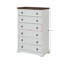 Commode de chambre blanche à 6 tiroirs - commode spacieuse, facile à installer et facile à installer