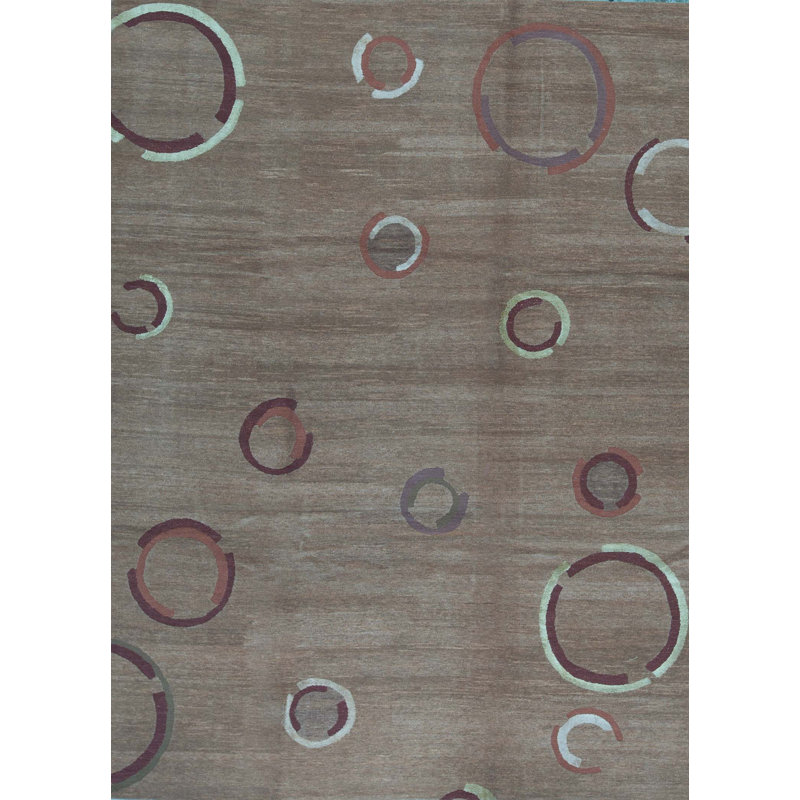 Tapis vert noué à la main de haute qualité
