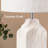 Modern Ceramic Table Lamp with Linen Shade - 20.5" Bedroom Bedside Lighting