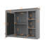 Armoire à pharmacie de 35 po x 27,5 po, rangement mural pour salle de bain avec miroir, unité moderne avec 6 tablettes ouvertes-1876423806