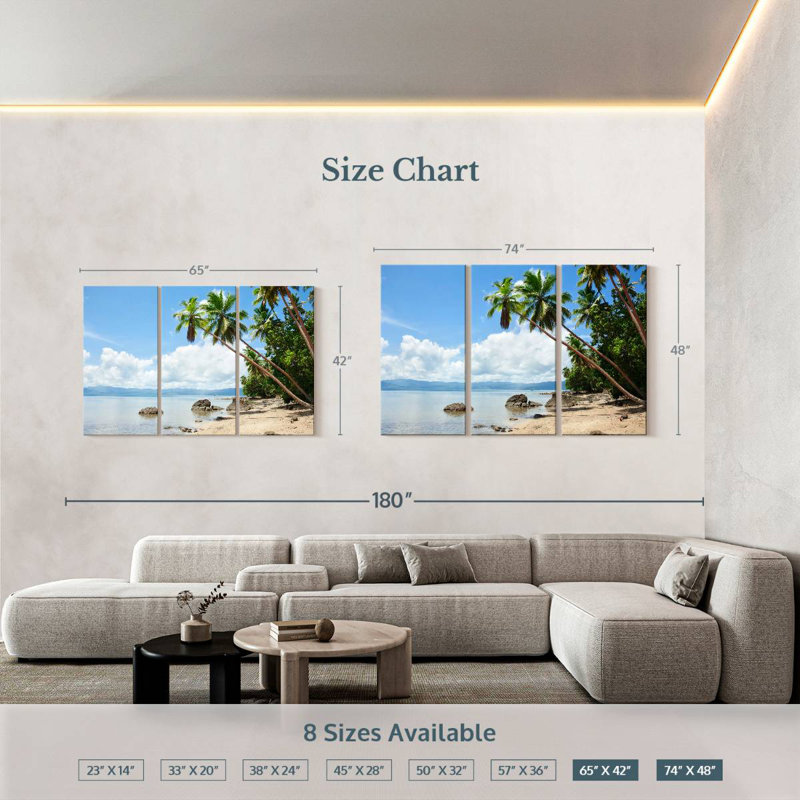 Gillard Savusavu Beach In Fiji, 42" H x 65" W