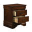 Table de chevet 2 tiroirs Brown Cherry