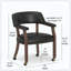 Fauteuil de jeu en noyer noir en similicuir confortable et élégant-121100149