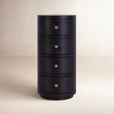 Celine 4-Drawer Acacia End Table