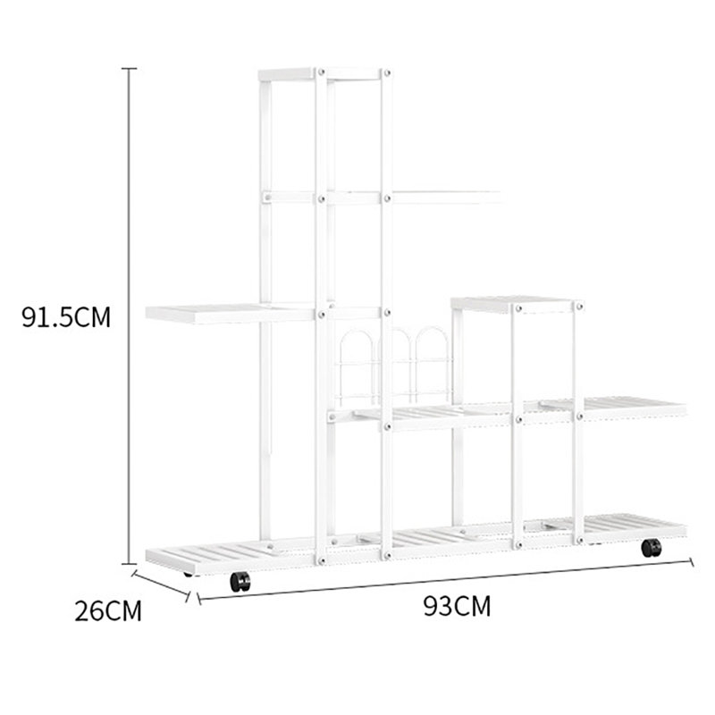 Metal Plant Stand, White