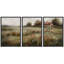 " Tranquil Meadow Cottage In Misty Fields Serene Pastoral " 3 - Pieces-98697669-98697666