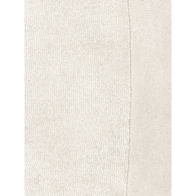 Villeroy & Boch Wool Rug Kivi Organic Round - Soft Natural Living room Rug with Border, Handmade & Natural, Modern Design