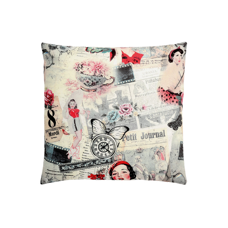 Housse et insert de coussin carré Andino, Duvet