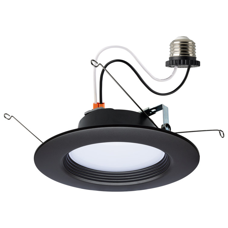6" Selectable Color Temperature Dimmable IC Rated LED Retrofit Recessed Lighting Kit