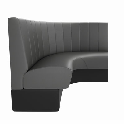 Curved Corner Booth - Stitched Channeling
