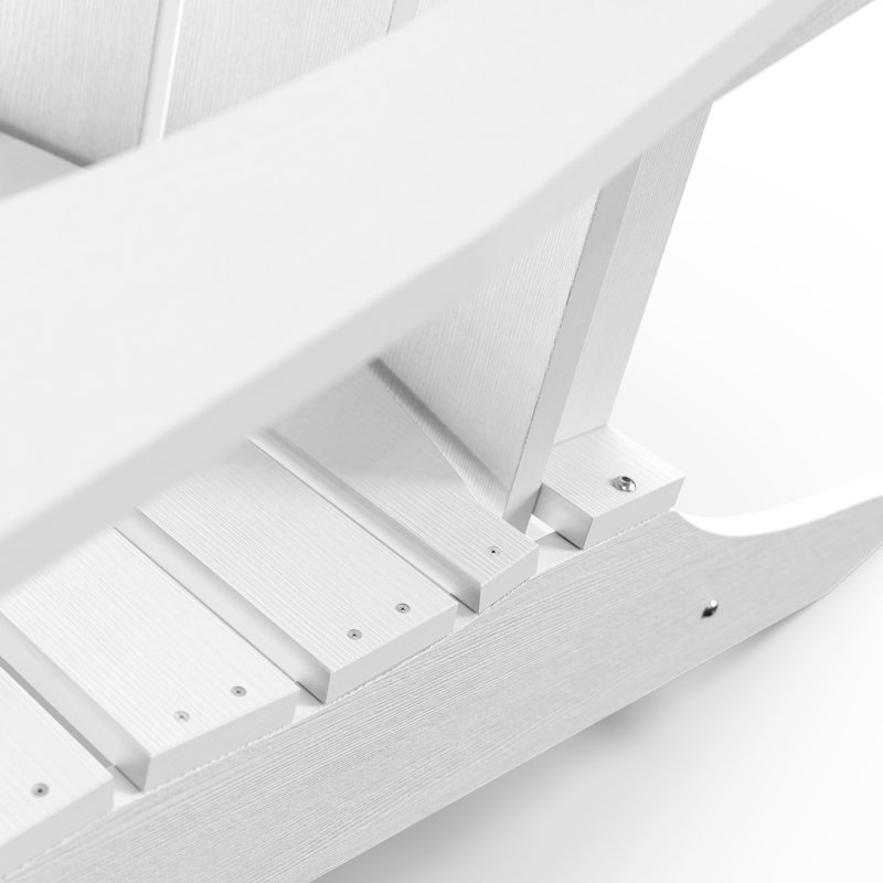 Chaise Adirondack en résine / plastique, Blanc